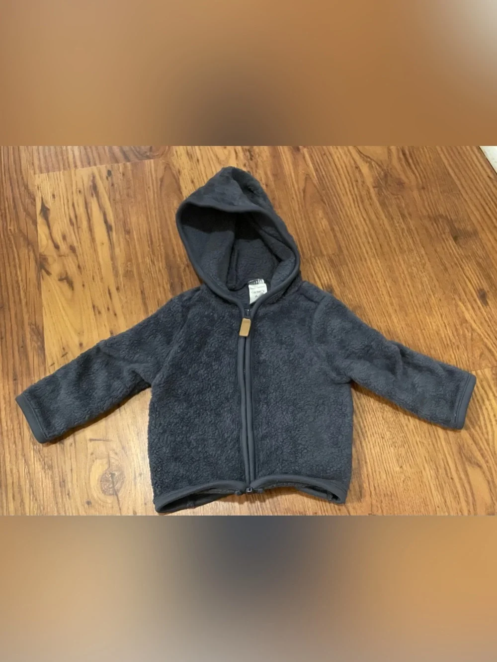 Carter's Hooded Sherpa Fleece Fuzzy Zip Hoodie Jacket